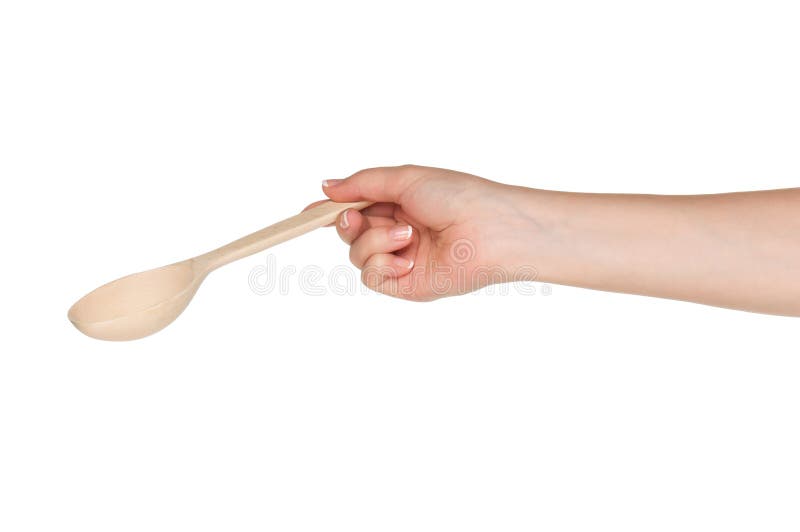 Hand with spoon