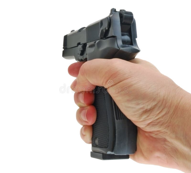 Hand Gun, . 380 Pistol stock photo. Image of security - 61100290