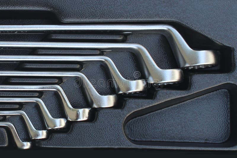 Hand tool set stock photo. Image of double, hand, spanner 38218640