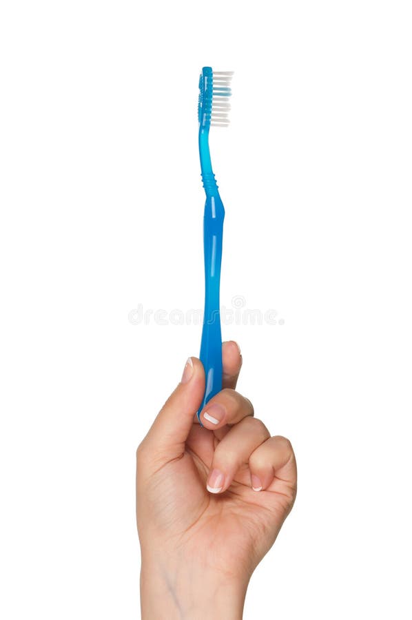 Hand with tooth brush stock photo. Image of caries, healthy 22999928