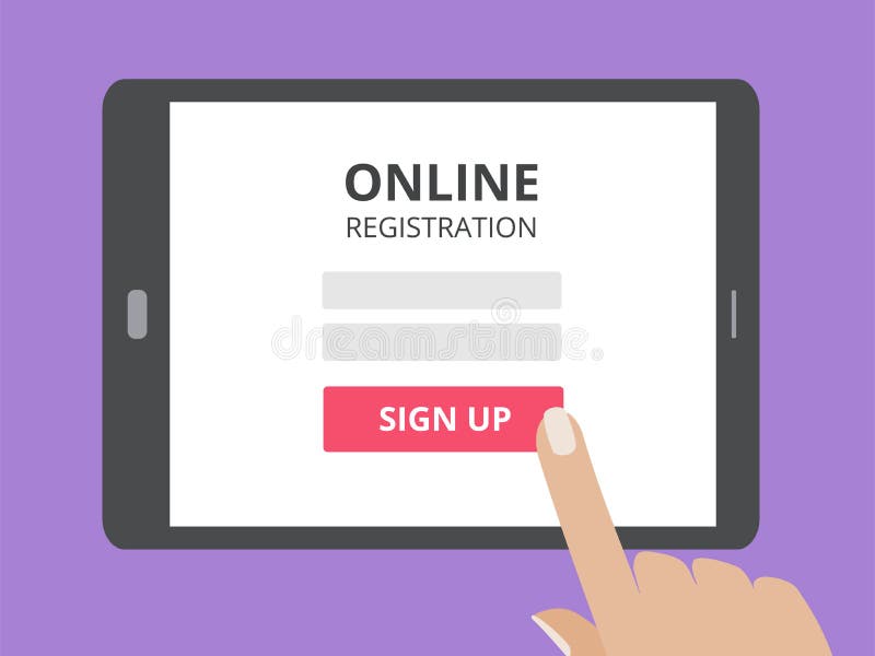 Online Registration Stock Illustrations – 13,088 Online Registration