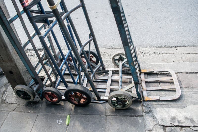 Hand Truck With Cardboard Boxes Stock Photo Image of container
