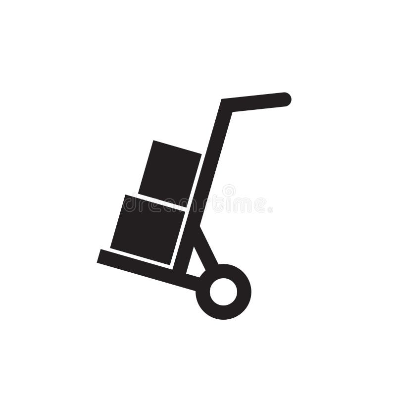 Hand truck icon stock vector. Illustration of vector 148975250