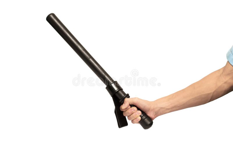 Hand and truncheon royalty free stock photography Hand and truncheon royalty free stock photography