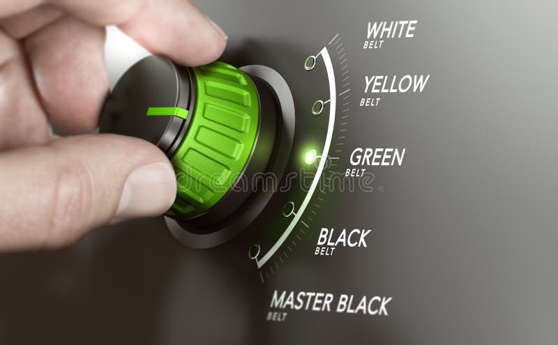 Lean Management Certification, Green Belt stock illustration