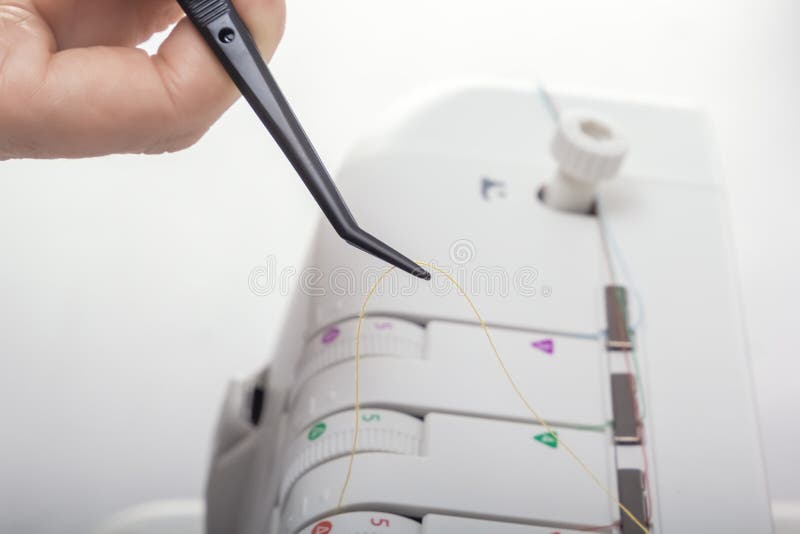 Tweezers for Sewing. Steel Bent Tweezers Isolated on White Background Stock  Image - Image of closeup, background: 111521257