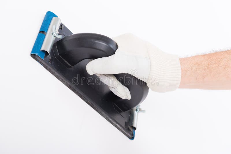 Hand Using Plastering Trowel Stock Photo Image of worker, improvement