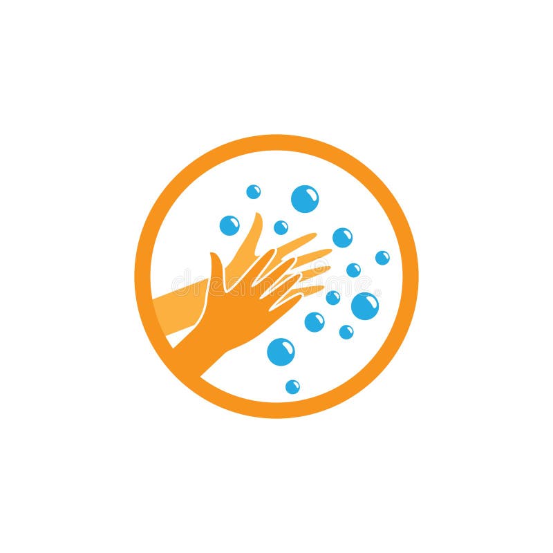 Hand wash logo template stock vector. Illustration of water 176507114