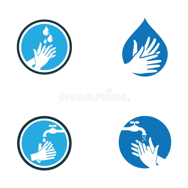 Hand wash logo template stock vector. Illustration of bathroom 176507110