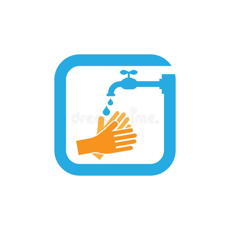 Hand wash logo template stock vector. Illustration of bathroom 176507110