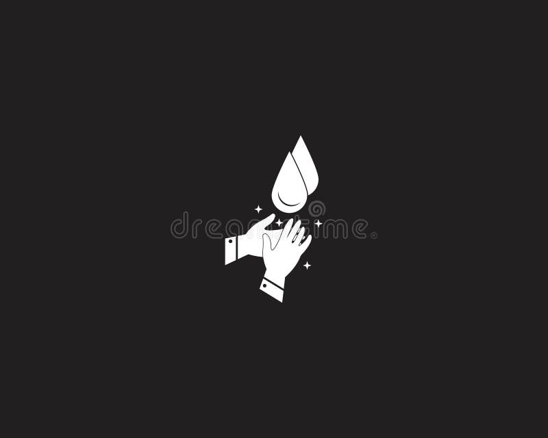 Hand Wash Logo Template Vector Illustration Stock Illustration