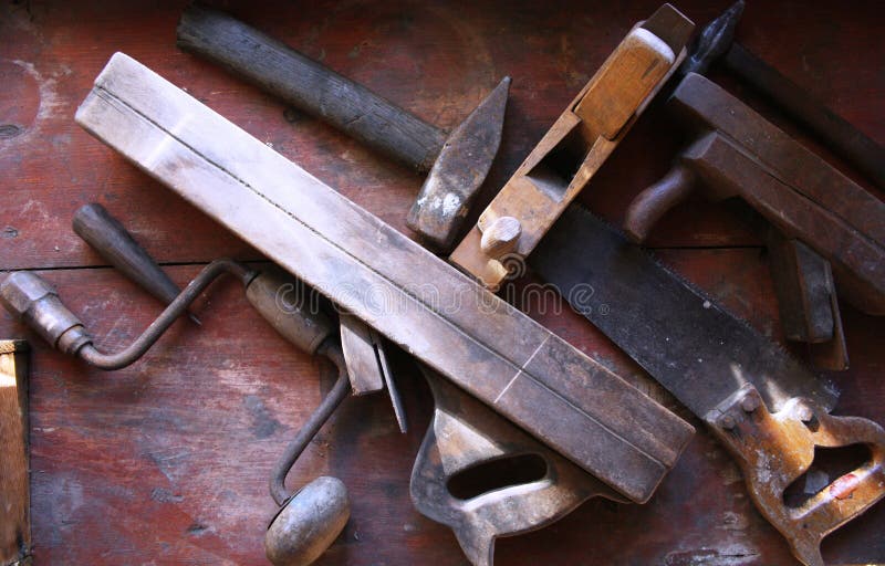 Hand wooden instruments stock photo. Image of occupations 15284780