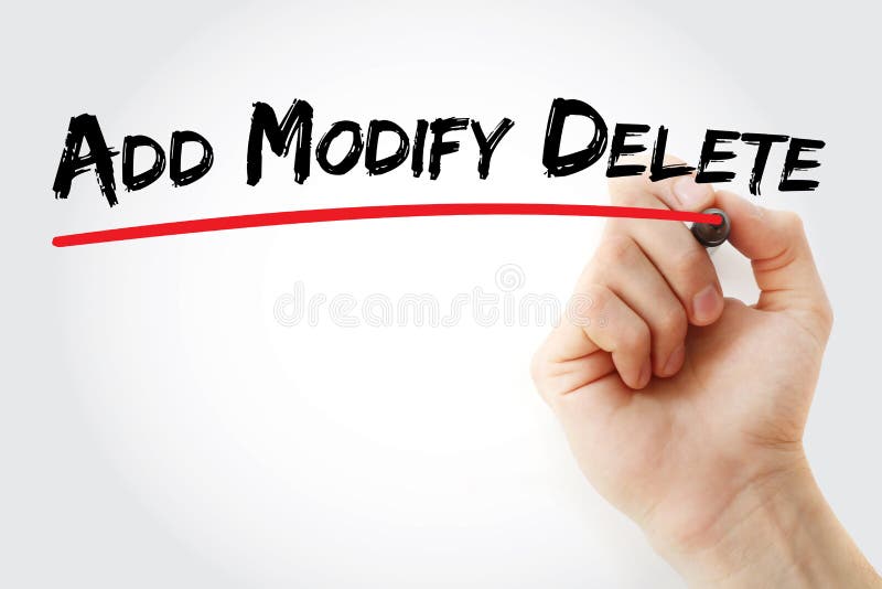 Add modify