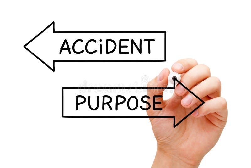 Purpose Or Accident Arrows Concept