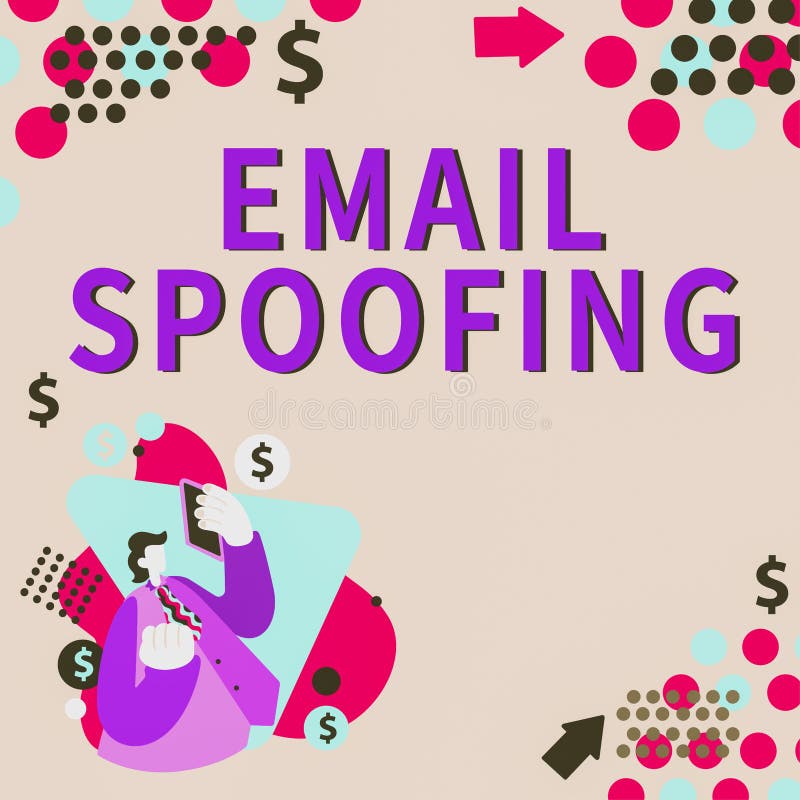 Hand Writing Sign Email Spoofing. Concept Meaning Secure the Access and