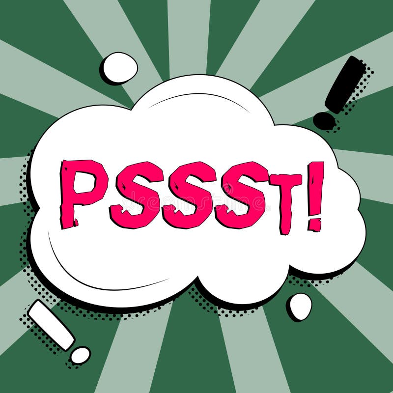 Text Pssst Stock Illustrations – 141 Text Pssst Stock