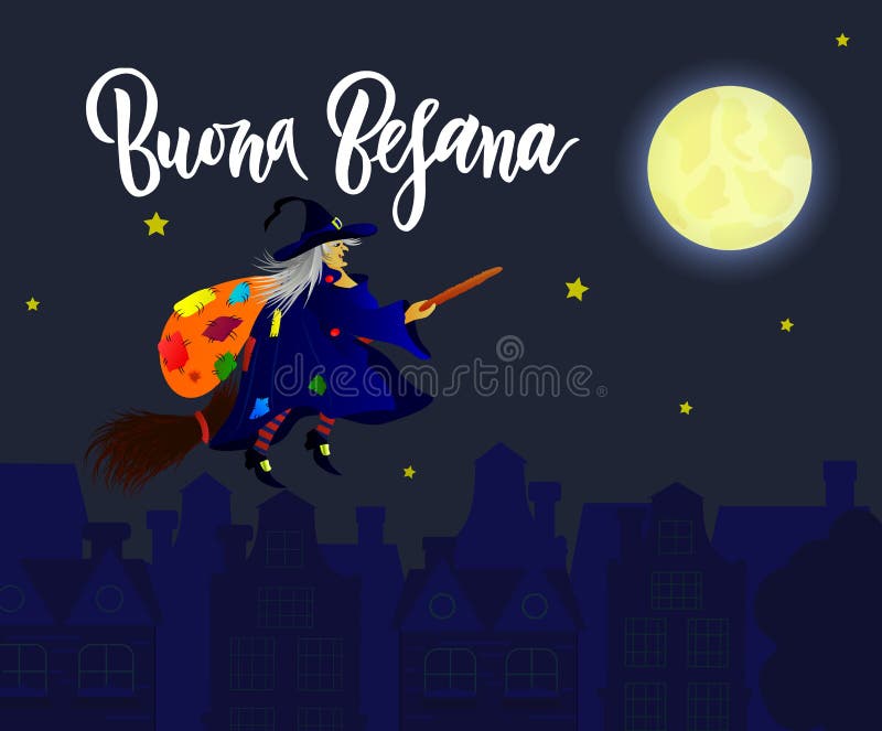 Buona befana - tradução em italiano happy befana witch befana