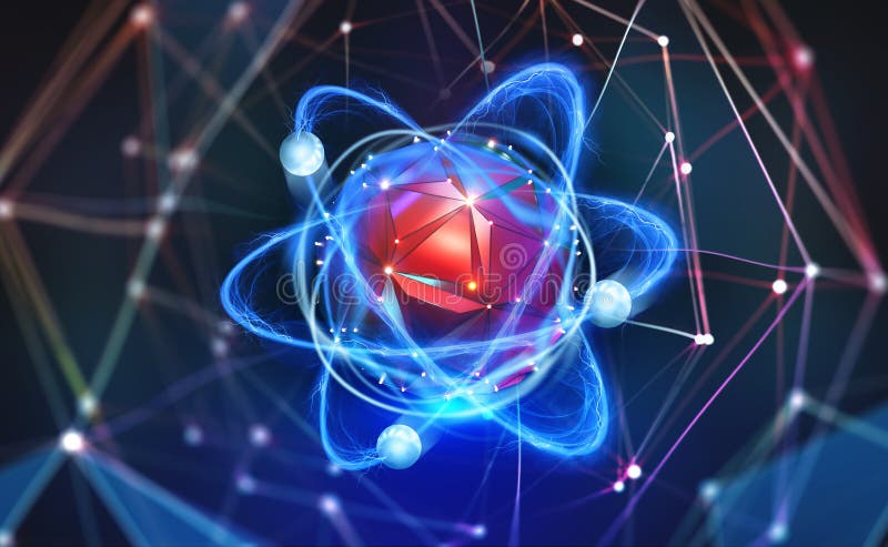 Handabgehobener betrag auf Tafel der alten Schule Futuristisches Konzept Nanotechnologie von Zukunft Neurale Verbindungen der kün stock abbildung