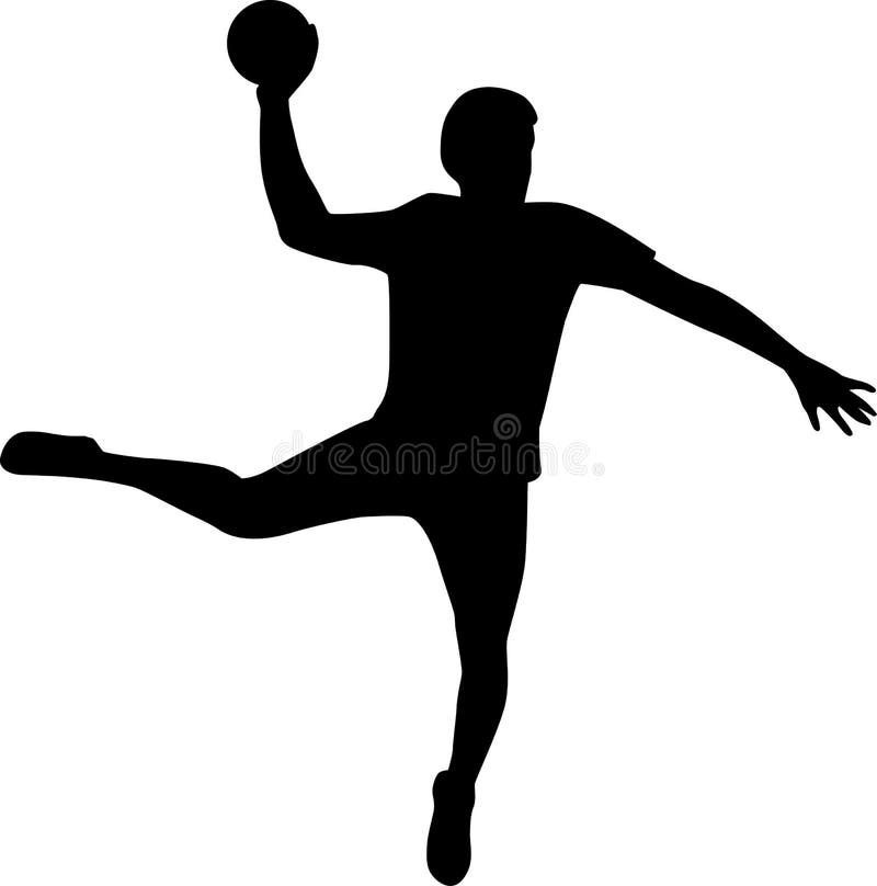 Handball silhouette vector stock vector. Illustration of competition ...