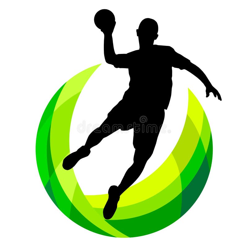 Handball Sport Logo In Vector Quality Stock Vector Illustration Of Moving Game 191376455