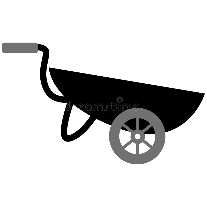 Handcart icon royalty free illustration