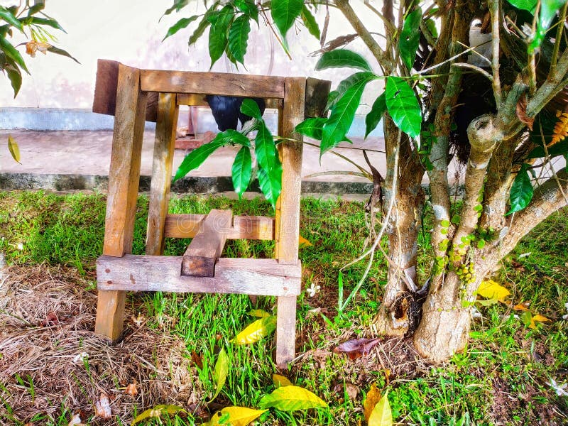 Handcrafted Simple Small Garden Chair Stock Image Image of flower