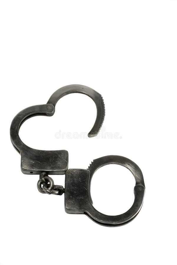Matellic Polished Handcuffs Stock Photos Free & RoyaltyFree Stock