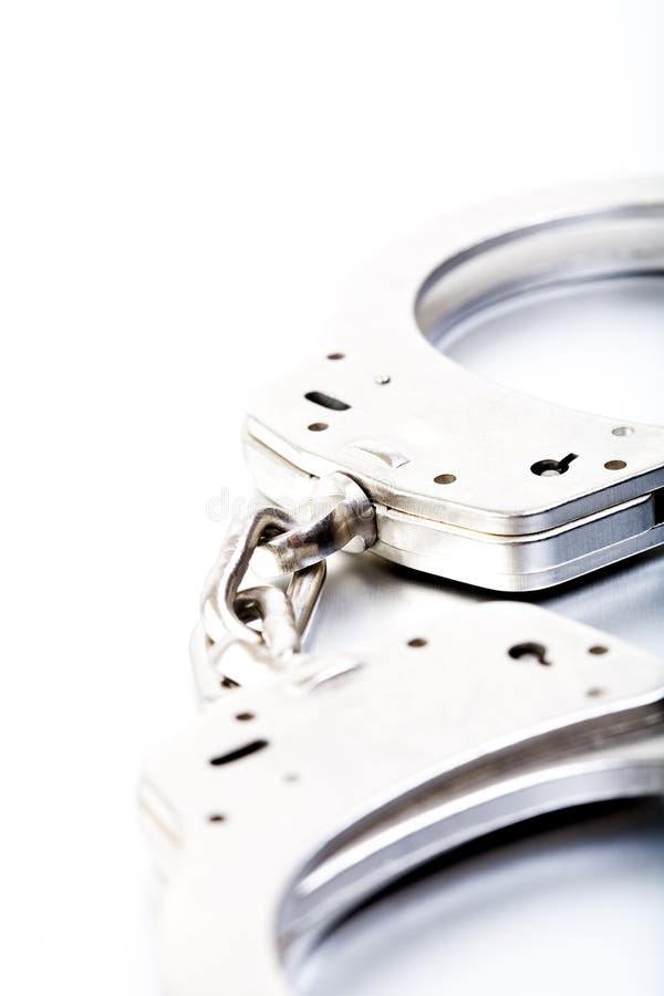 Handcuffs closeup high key