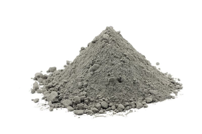 Handful Of Gray Cement Powder Stock Photo - Image of mixture