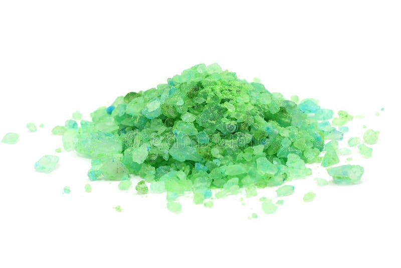 Handful of Green Crystals of Salt Stock Photo Image of chloride, heavy 86316670
