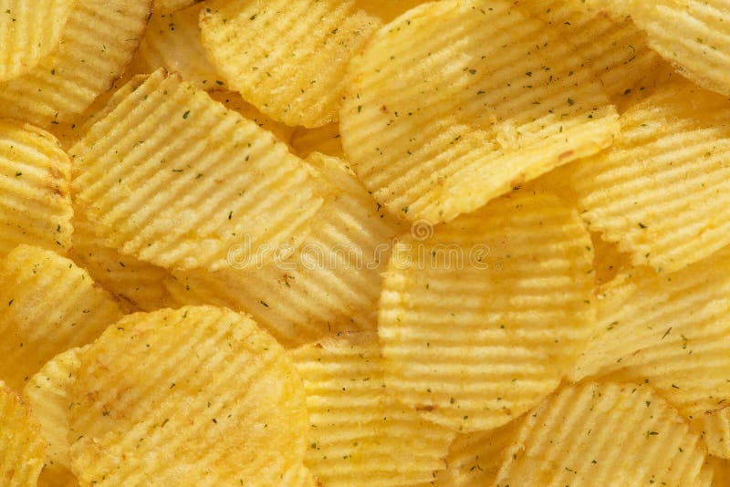Handful of Yellow Potato Chips Stock Photo Image of chips, calories