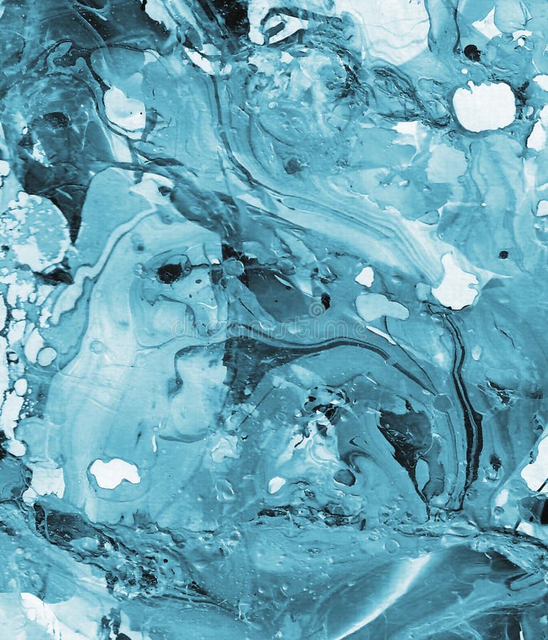 Handgemalter blauer abstrakter Hintergrund lizenzfreie abbildung Handgemalter blauer abstrakter Hintergrund lizenzfreie abbildung