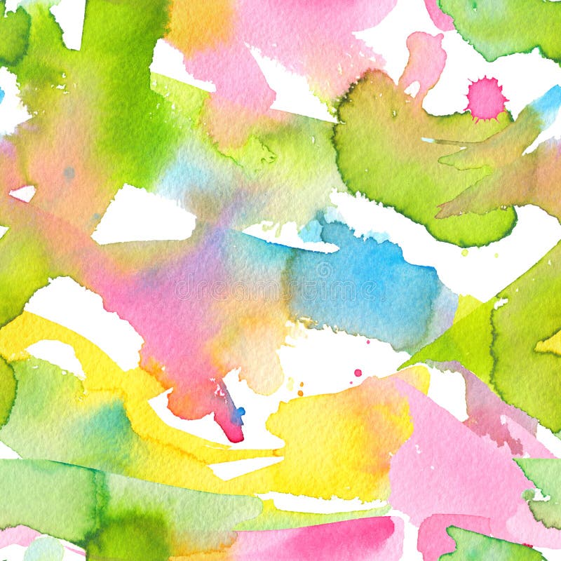 Handgemalter nahtloser Hintergrund des abstrakten Aquarells vektor abbildung Handgemalter nahtloser Hintergrund des abstrakten Aquarells vektor abbildung