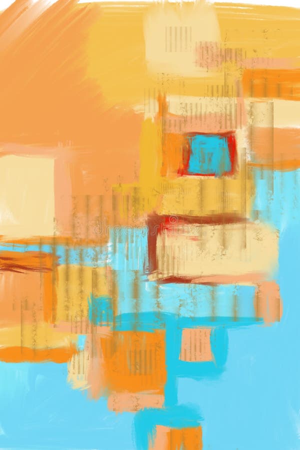 Handgemalter und gezogener ursprünglicher Hintergrund der abstrakten Kunst, komplette moderne Malerei Viele Bürstenanschläge der vektor abbildung Handgemalter und gezogener ursprünglicher Hintergrund der abstrakten Kunst, komplette moderne Malerei Viele Bürstenanschläge der vektor abbildung