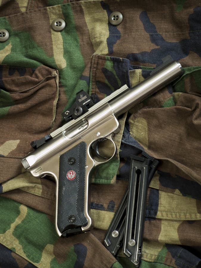 The Ruger MK III is a .22 long rifle semi-automatic pistol manufactured by Sturm, Ruger & Company. It is the successor to the Ruger MK II. The Ruger MK III is a .22 long rifle semi-automatic pistol manufactured by Sturm, Ruger & Company. It is the successor to the Ruger MK II.