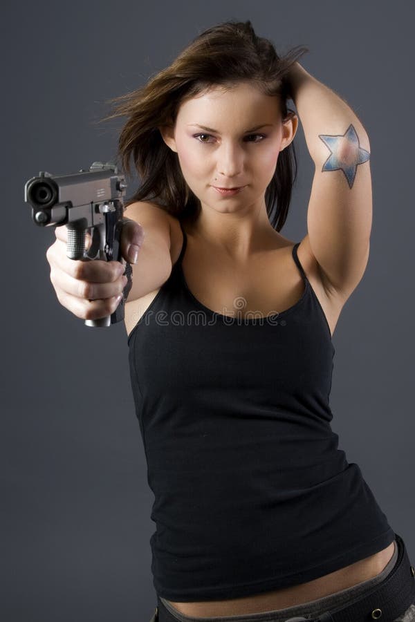 Handgun girl