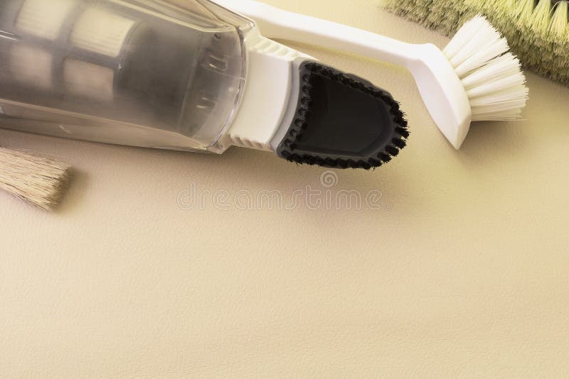 Handheld Vacuum Cleaner and Brushes Stock Image Image of interior