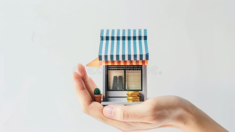 Handholding 3D Modell Store Design Store Marktplatz Produkt Store 3D Architektur Store Kleines Unternehmen Start Business. Handholding 3D Modell Store Design Store Marktplatz Produkt Store 3D Architektur Store Kleines Unternehmen Start Unternehmen Startup Home Business isoliert Weiß