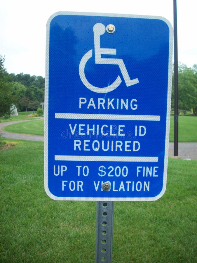 Handicap Parking Sign stock photo. Image of fine, icon 56747910