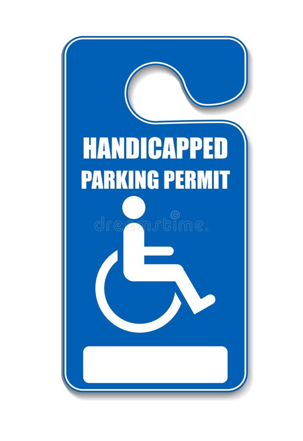 Handicap parking tag