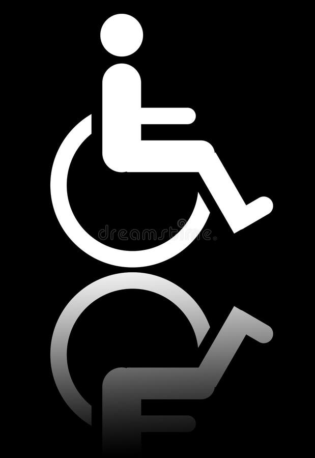 Handicap sign stock illustration