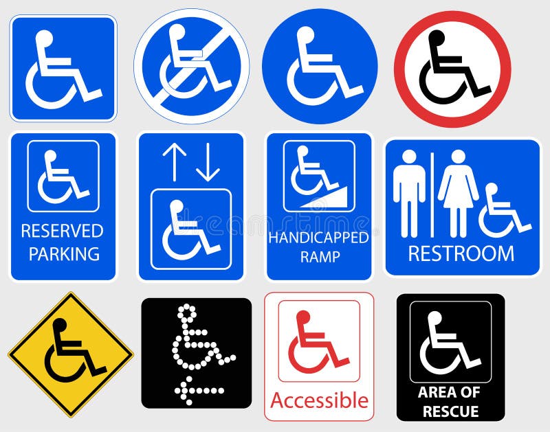 Handicap Symbol Graphic - vector illustration