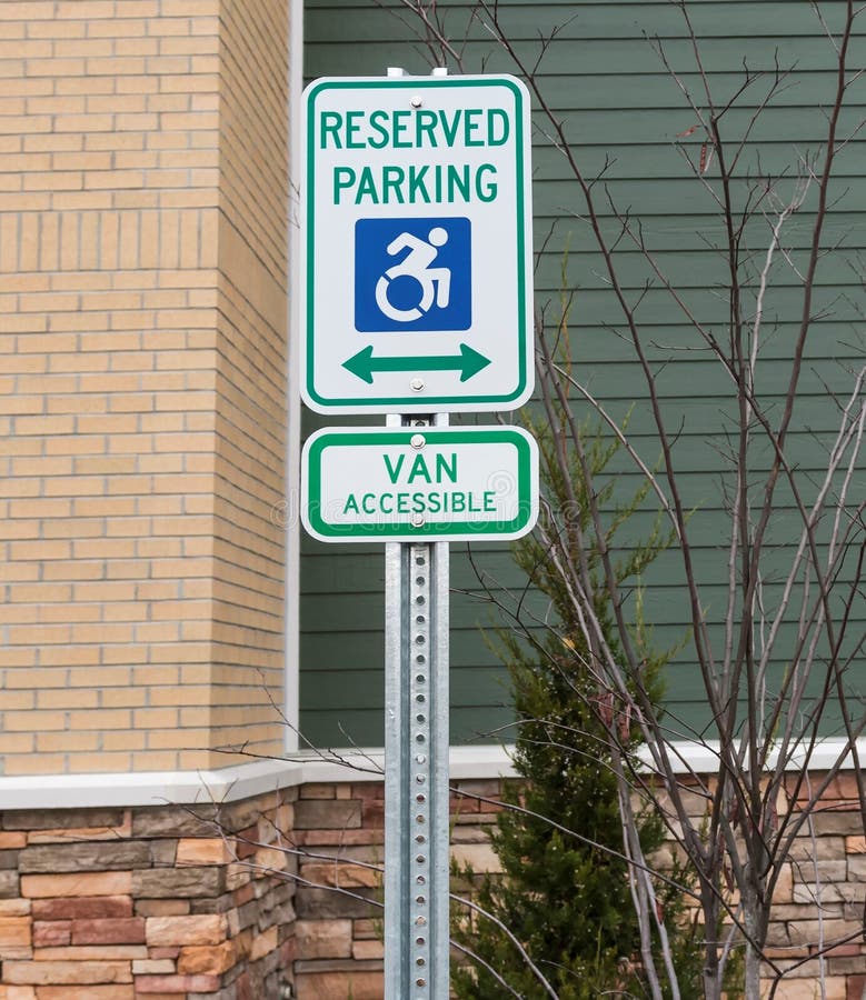 Handicapped parking sign