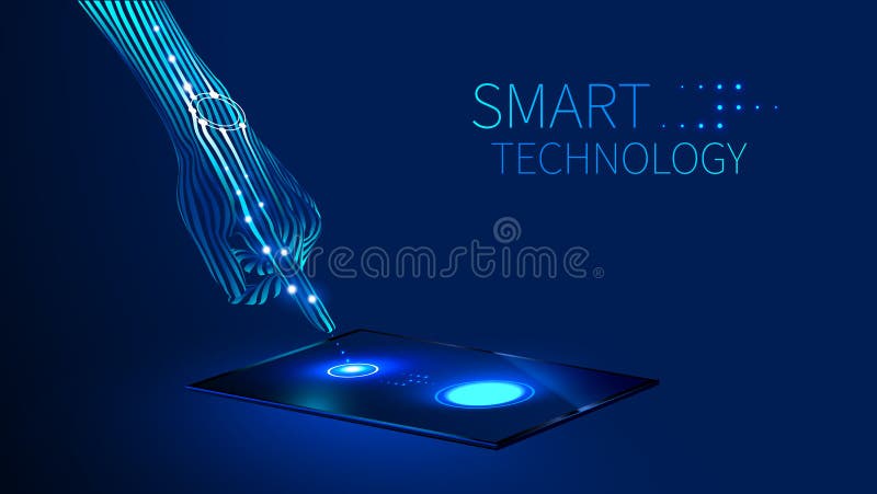 Handintelligente Technologie lizenzfreie abbildung Handintelligente Technologie lizenzfreie abbildung