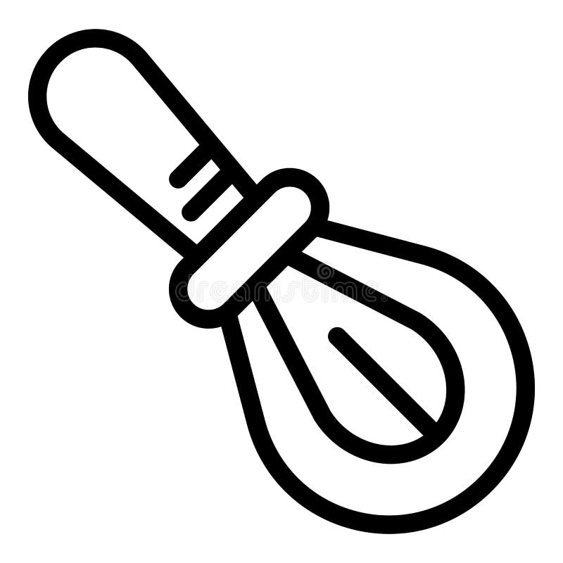 Handle mixer icon, outline style vector illustration