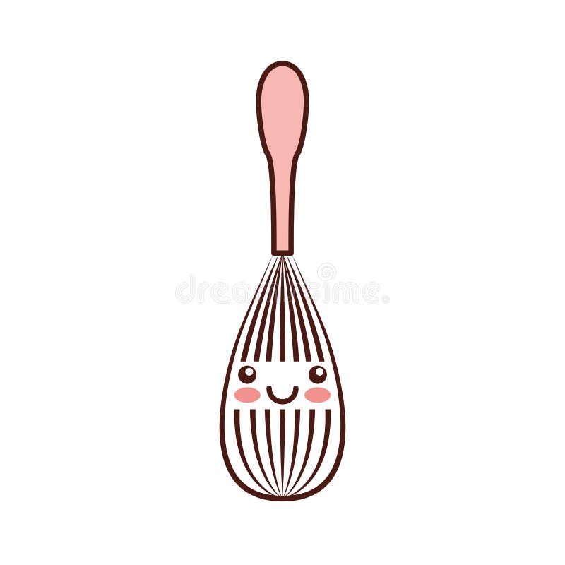 Handle mixer kawaii character stock illustration