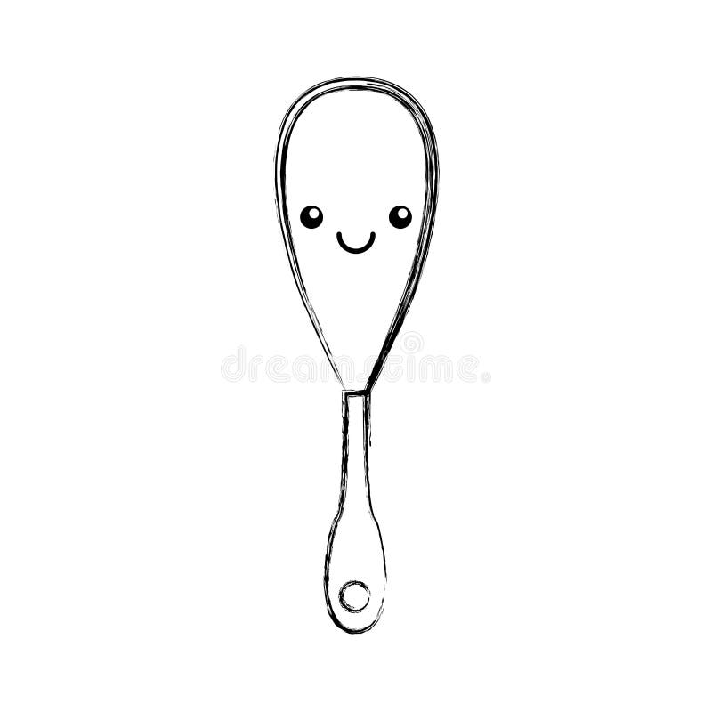 Handle mixer kawaii character stock illustration
