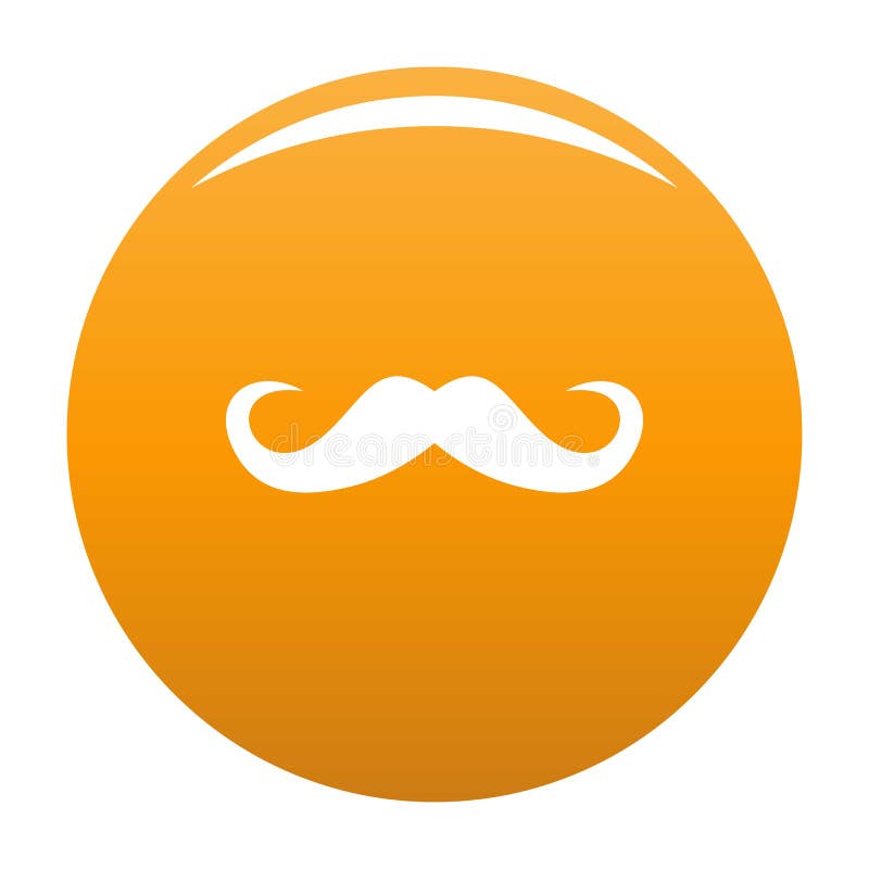 Handlebar Mustache Icon Vector Green Stock Vector - Illustration of ...