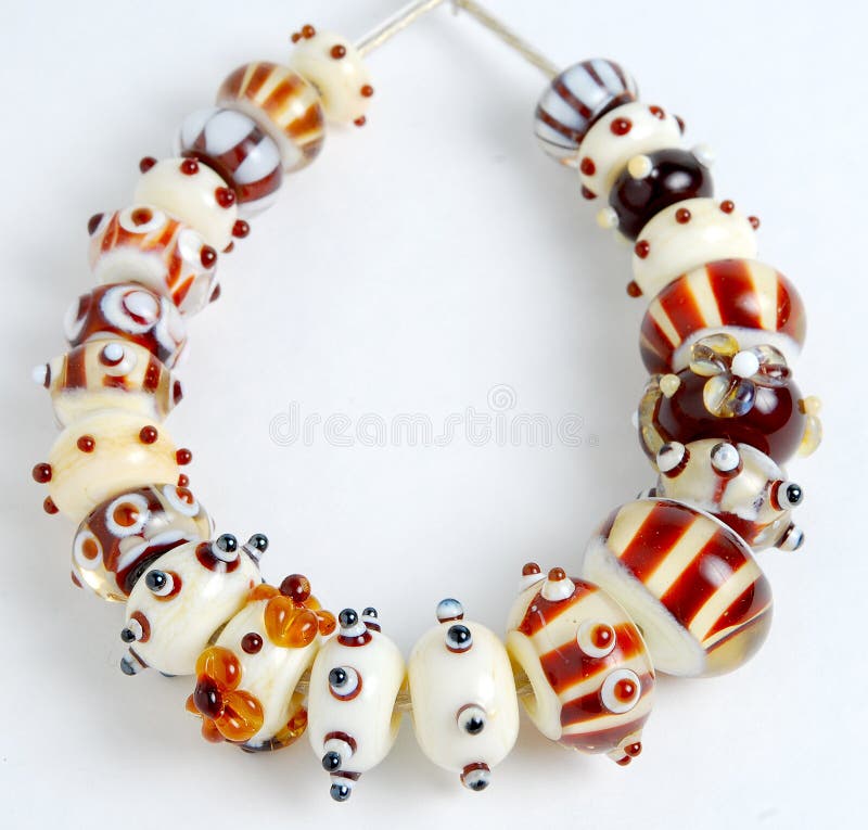 Handmade beads, lampwork beads