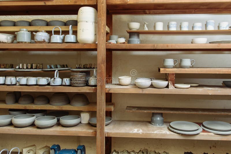 Handmade Ceramic Pottery in a Potter S Clay Plates, Mugs and